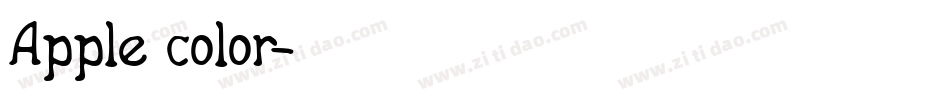 Apple color字体转换